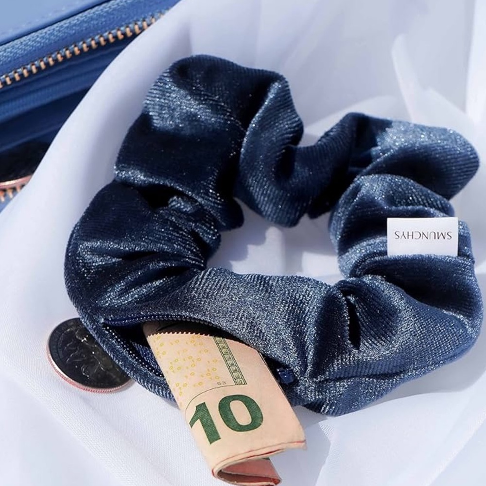 Hair tie with secret storage.